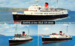 R153623 Ships Of The Isle Of Man. Multi View. Bamforth. Color Gloss - World