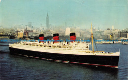 R153636 R. M. S. Queen Mary. Cunard Line. Salmon. 1967 - World