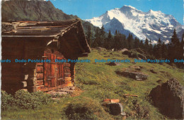 R153647 Wengen. Die Jungfrau. Photoglob. 1961 - Monde