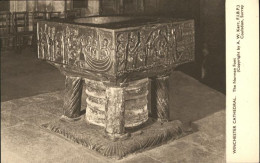 70985529 Winchester Cathedral Norman Font Winchester - Autres & Non Classés