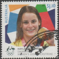 AUSTRALIA - USED 2021 $1.10 Tokyo Olympic Games Gold Medal Winners: Swimming - Women's 100 M Backstroke - Used Stamps