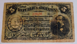 Billete De Argentina 5¢ - Argentinië