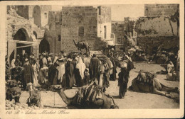 70956536 Bethlehem Yerushalayim  Marche Marktplatz Kamel  - Israel