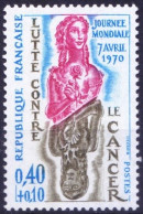 France 1970 MNH, Fight Against Cancer Disease, Medicine - Krankheiten