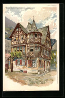 Künstler-AK P. Schmohl: Bacharach, Das Alte Haus  - Schmohl, P.