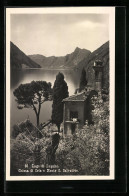 Cartolina Oria /Lago Di Lugano, Chiesa Di Oria E Monte S. Salvatore  - Andere & Zonder Classificatie