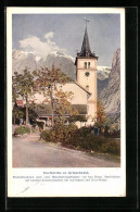 AK Grindelwald, Dorfkirche Im Sonnenschein  - Grindelwald