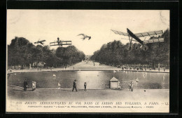 AK Nos Jouets Aéronautiques Au Vol Dans Le Jardin Des Tuileries, Flugzeuge  - Andere & Zonder Classificatie