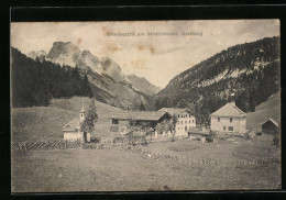 AK St. Martin B. Lofer, Mooswacht Am Hirschbühel, Blick Auf Das Dorf Und Die Berge  - Autres & Non Classés