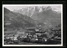 AK St. Johann Im Pongau, Totalansicht Gegen Das Gebirge  - Autres & Non Classés