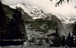 13960807 Wengen__BE Mit Jungfrau Und Breithorn - Sonstige & Ohne Zuordnung