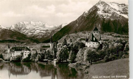 13960738 SPIEZ_Thunersee_BE Mit Schloss Niesen Und Bluemlisalp - Autres & Non Classés