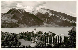 13960735 SPIEZ_Thunersee_BE Panorama Mit Schloss - Autres & Non Classés