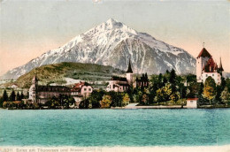 13960720 SPIEZ_Thunersee_BE Mit Schloss Und Niessen - Autres & Non Classés