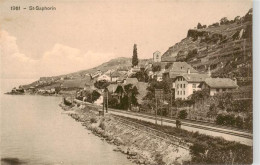 13934449 St_Saphorin_Lavaux_VD Panorama Eisenbahnlinie Am Ufer - Sonstige & Ohne Zuordnung