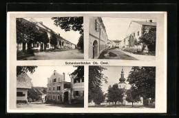 AK Schenkenfelden, Kirche, Strassenpartie, Ortspartie  - Autres & Non Classés