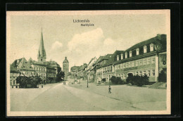 AK Lichtenfels, Marktplatz Mit Blick Auf Kirche Und Turm  - Lichtenfels
