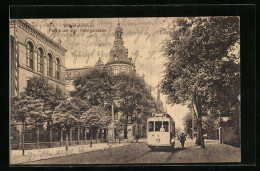 AK Wilhelmshaven, Partie An Der Königstrasse, Strassenbahn  - Tranvía