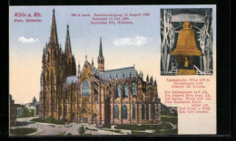 AK Köln A. Rh., Südseite Des Doms Und Kaiserglocke  - Sonstige & Ohne Zuordnung
