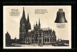 AK Köln A. Rh., St. Peterglocke Und Dom  - Autres & Non Classés