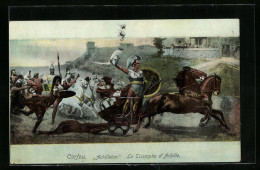 AK Corfou, Achilleion, Le Triomphe D`Achille  - Fiabe, Racconti Popolari & Leggende