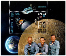 Moldova Moldavia 2019 Block  "50 Years From The First Moon Landing MS" , Apollo XI , Space , USA , - Moldova