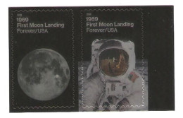 USA 2019 Pair Of Stamps 50 Years From The First Moon Landing MS , Apollo XI , Space , USA , - Moldawien (Moldau)