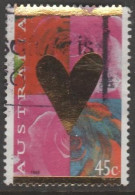 AUSTRALIA - USED 1995 45c Valentine's Day - Gold Heart - Usati