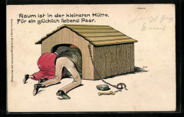 Künstler-AK Bruno Bürger & Ottillie Nr. 6656: Raum Ist In Der Kleinsten Hütte Für Ein Glückliches Liebespaar  - Autres & Non Classés