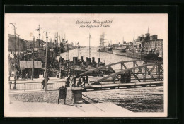 AK Libau, An Der Brücke Am Hafen  - Latvia