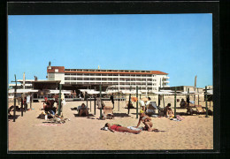 AK Monte Gordo, Hotel Vasco Da Gama Vom Strand Gesehen  - Autres & Non Classés