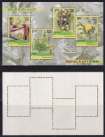 India MNH 2003, Miniature, MS, Medicinal Plants Plant Health Traditional Medicine Practices Defence Against Disease, - Unused Stamps