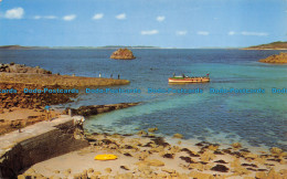 R153659 A Pleasure Boat Arriving At St. Agnes. Scilly. F. E. Gibson. 1966 - World