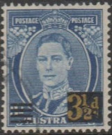 AUSTRALIA - USED 1941 King George VI Surcharge 3½d On 3d - Oblitérés