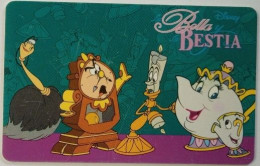 Argentina  20 Unit Chip Card - La Belle Y La Bestia - 3 Characters - Argentina