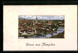 AK Kempten, Flusspartie Mit Der Altstadt  - Kempten