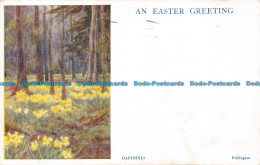 R154972 An Easter Greeting. Daffodils. Medici. 1929 - World