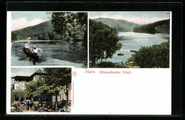 AK Bad Lauterberg, Wiesenbeeker Teich, Ruderpartie  - Bad Lauterberg