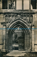 R154987 South Doorway. Melrose Abbey. Valentine. No 91726. RP - World