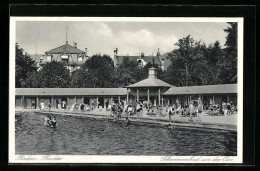 AK Baden-Baden, Schwimmbad An Der Oos  - Baden-Baden