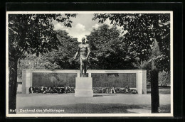 AK Hof, Denkmal Des Weltkrieges  - Hof