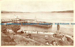 R155066 Pier And Highland Mary Statue. Dunoon. Valentine. Phototype - World