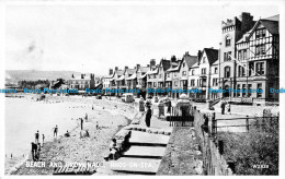 R155131 Beach And Promenade. Rhos On Sea. Valentine. Silveresque - Monde