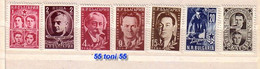 1951  Heros Antifascistes  Yvert- 669/75 7v.-MNH** BULGARIE / Bulgaria - Ungebraucht