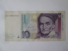 FRG/Federal Republic Of Germany 10 Mark 1999 Banknote See Pictures - 20 Deutsche Mark