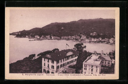 Cartolina S. Margherita, Panorama, Grand Hotel Continental E Pensione Villa Dei Pini  - Autres & Non Classés