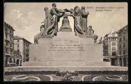 Cartolina Savona, Monumento Ai Caduti In Guerra  - Savona