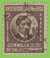 Voyo USA PHILIPPINES 2c 1946 Mi#PH 457  (o) Used - José Rizal - Filipinas