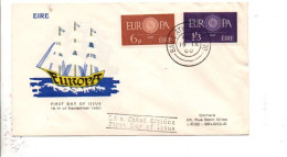 EUROPA IRLANDE LETTRE FDC 1960 - 1960