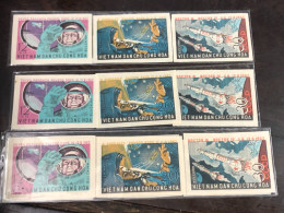 VIET  NAM  NORTH STAMPS-print Test Imperf 1962-(first Team Mamed Space Flighs)3 STAMPS Good Quality - Viêt-Nam